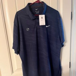 Blue Tiger Woods Nike Malbon Polo